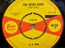 BB KING THE LETTER / YOU NEVER KNOW OG UK SUE RECORDS 7