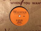 JOHNNY AND  HURRICANES RED RIVER ROCK  BUCKEYE WARWICK 78 RPM CANADA ONLY 1959