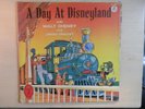 Disneyland Record A DAY AT DISNEYLAND with Walt Disney & Jiminy Cricket LP 1957