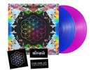 COLDPLAY A Head Full of Dreams 2015 EU Limited PINK/BLUE Colored Double Vinyl LP