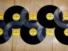 Elvis Presley - 10x 78 rpm SUN Singles, black and clear vinyl