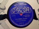 30s SHADED DECCA 78 RECORD 5246/STRIPLING BROTHERS/CALIFORNIA BLUES/IN EVENING