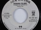 Spy Popcorn 45 BARBARA FELDON 99 RCA VICTOR promo get smart HEAR