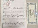 Jon Bon Jovi Music Sheet NEVER SAY GOODBYE Signed DECEASED ESTATE