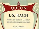 ODEON ODX 114 - BACH - SZERYNG - 2 VIOLIN CONCERTOS - BOUILLON - EX