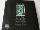 DEVY ERLIH PAGANINI 24 Caprices for violin solo 2 LP ADES 19003/4 French ED1(M)