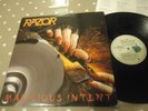 RARE VINYL LP NM RAZOR MALICIOUS INTENT VPR116 VIPER 1986 THRASH METAL CANADIAN