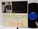 EX+/EX- Mulligan Meets Thelonious Monk US Blue Riverside 247 MONO Gerry Mulligan
