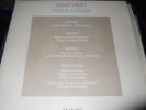 KREMER/JARRETT : PÄRT TABULA RASA LP 1984 ECM GERMANY
