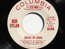 BOB DYLAN Folk PROMO 45rpm Gates Of Eden b/w Like A Rolling Stone LISTEN