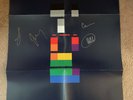 COLDPLAY SIGNED X&Y JUMBO POSTER 3 FEET TALL 2 FEET WIDE CHRIS MARTIN VINYL 