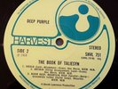 Deep Purple LP the book of Taliesyn UK Harvest Press A-1G B-1G NO EMI boxes