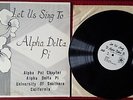 Vtg Let Us Sing To ALPHA DELTA PI University of Southern California USC LP Album