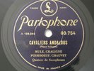 Marcel Mule Saxophone Quartet Schumann Pierre Vellones Parlophone 10