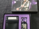 Coffret porte carte/billets et porte clefs Johnny Hallyday