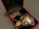 lana del rey gold heart necklace