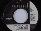 Northern Soul 45 WALTER WILSON Love Keeps Me Crying WAND promo HEAR