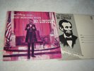 Disney Great Moments with Mr Lincoln 45/PS w/ New York Worlds Fair envelope nice