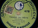 ORCHESTRE BOSC,TANGO DU RÊVE ,78 TOURS