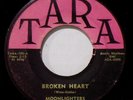 MOONLIGHTERS -HEAR IT -ORIGINAL 1958- BROKEN HEART / GLOW OF LOVE - ROCK-A-BILLY