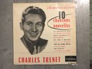 RARE COLLECTOR DISQUE 25cm CHARLES TRENET :10 NOUVELLES CHANSONS  VINTAGE