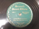 GENNETT SOUND EFFECTS 1008 - AUTOMOBILE 6-cylinder E+ 78 RPM VINYL RECORD 1930s