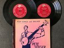 PETE SEEGER Concert Folk Songs & Ballads Stinson SLP-57 Vinyl 1963 RARE 10