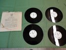 8-INCH RCA RECORDING DISCS # 802-9 BLANK ACETATE/ALUMINUM RECORDS (4) W/ENV