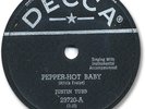 JUSTIN TUBB Country Rock 78 RPM Record. Pepper-Hot Baby. E+