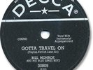 Rare 1959 BILL MONROE & Blue Grass Boys Country 78 RPM Record Gotta Travel On