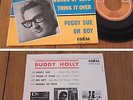 RARE French EP 45t BIEM (7') BUDDY HOLLY (p/s different colours see photo, 1964)