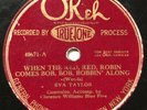 78 RPM OKEH 40671 - EVA TAYLOR - CLARENCE WILLIAMS - RED ROBIN - 1920s BLUES