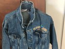 ELTON JOHN WORLD TOUR 2005 DENIM JEAN JACKET S SATURDAY NIGHTS ALRIGHT FIGHTING