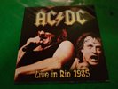 AC/DC -  live in rio 1985   -  7'  - CLEAR  VINYL