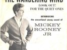 MICKEY ROONEY JR.--TEEN PICTURE SLEEVE + 45--(WANDERING WIND)---PS---PIC--SLV