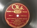 Rare Jazz 78rpm - Armstrong Hot Five - Early TrueTone OKeh 8343 in Ex condition