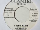 soul r&b pppcorn 45 JUNE BATEMAN & NOBLE WATTS i don't wanta CLAMIKE listen
