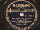 COUNTRY JIMMIE RODGERS Dreaming With Tears In My Eyes BLUEBIRD 7600