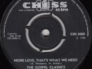 60s R&B Northern Soul THE GOSPEL CLASSICS more love Rare UK Chess 7