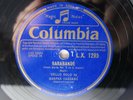 78rpm GASPAR CASSADO Cello SOLO - Bach Unaccompanied Suite - RARE COLUMBIA