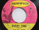 Hear  Psych Garage 45 The Del-Vetts - Everytime / Last Time Around On Dunwich