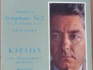 Columbia SAX 2392 1st B/s   NM    KARAJAN   Sibelius   Symphony No 5, Finlandia