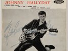 JOHNNY HALLYDAY T'AIMER FOLLEMENT 1er EP Rare 45T DEDICACE