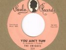 Rare Garage THE UNIQUES You Ain't Tuff / Strange PAULA 45 VG