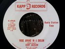 45rpm record RARE JERRY JACKSON NORTHERN SOUL R&B PROMO Wide Awake in a Dream