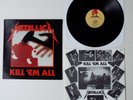 METALLICA KILL 'EM ALL VINYL LP + INNER 1st UK PRESS MFN 7 A/B1 EX EX VG