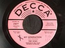 The Who, Decca 31877, My Generation & Out In The Street, Pink label promo