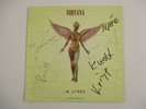 SUPER RARE 33T ED LIMITEE COULEUR NIRVANA IN UTERO DE 1993 SIGNE  DE KURT COBAIN