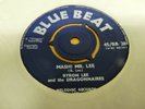 RARE BLUE BEAT REGGAE SINGLE - BB28 - BYRON LEE - MASH  MR. LEE - CLOSE TO MINT.