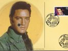 ELVIS PRESLEY GERMANY FDC with stamp and 33 rpm 